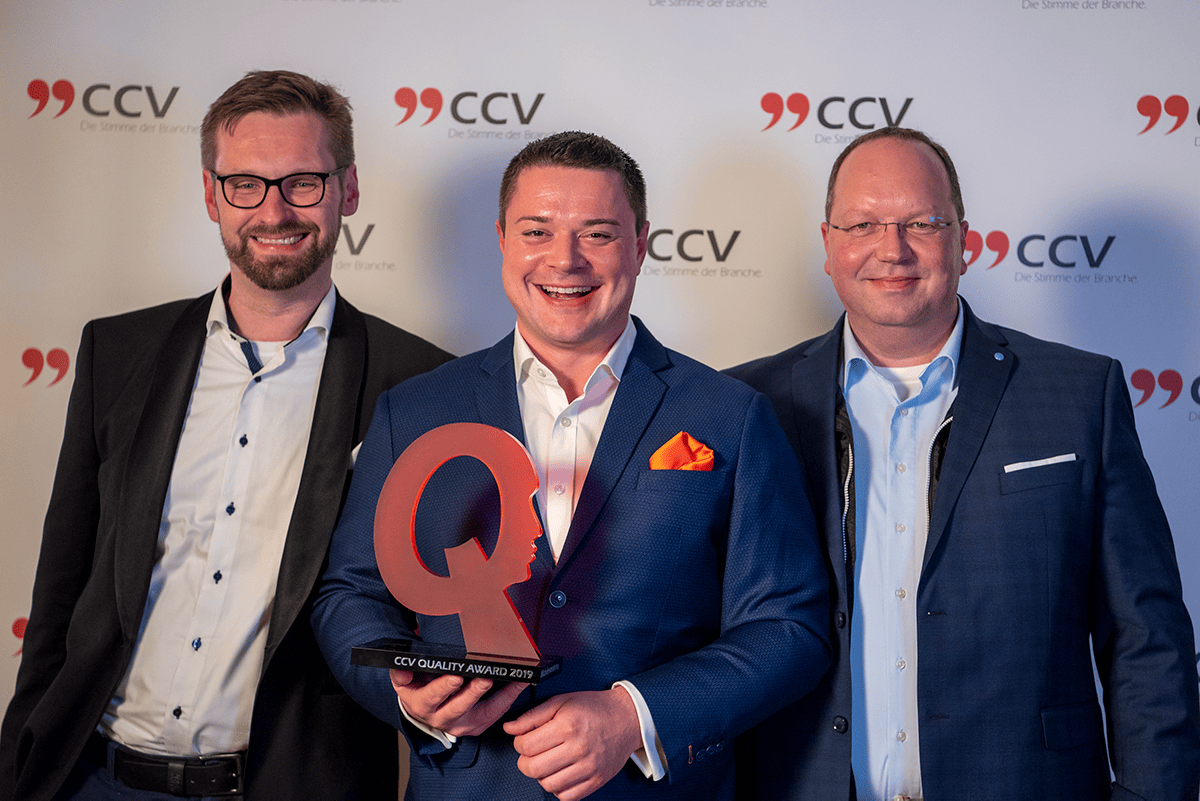Kategorie IT-Innovation: oneclick AG und mobile.de gewinnen CCV Quality Award 2019