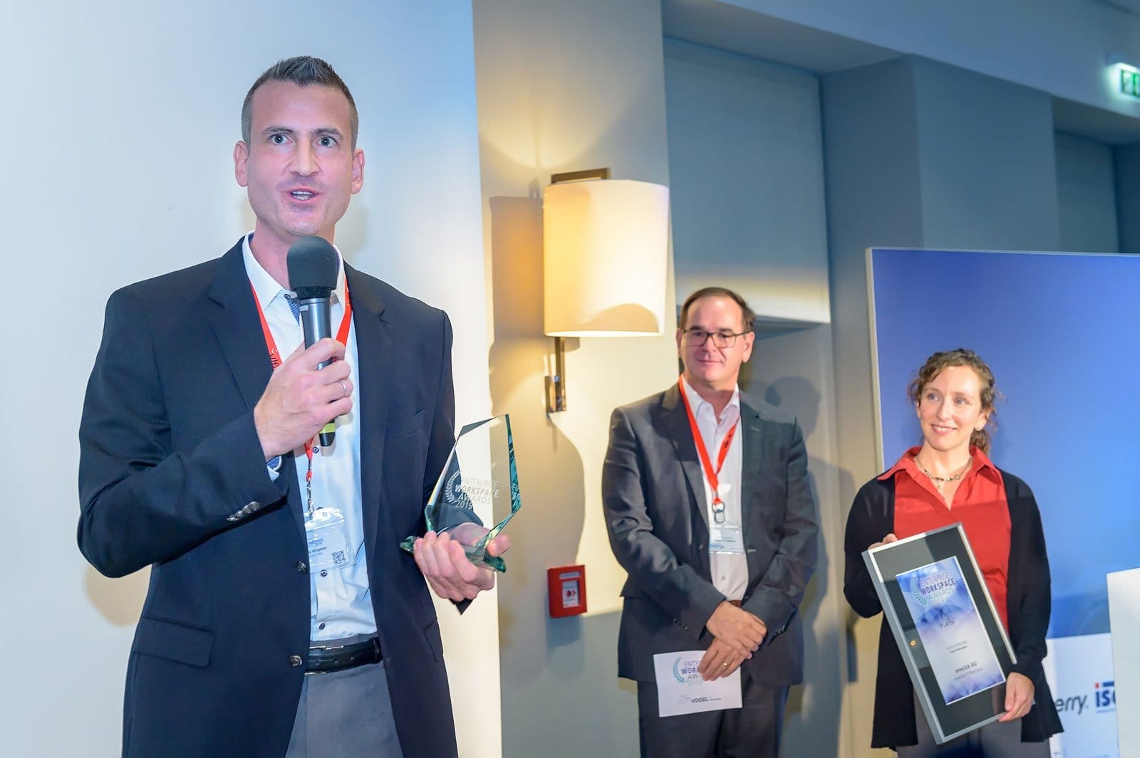 Dominik Birgelen, CEO of oneclick AG, at the award ceremony