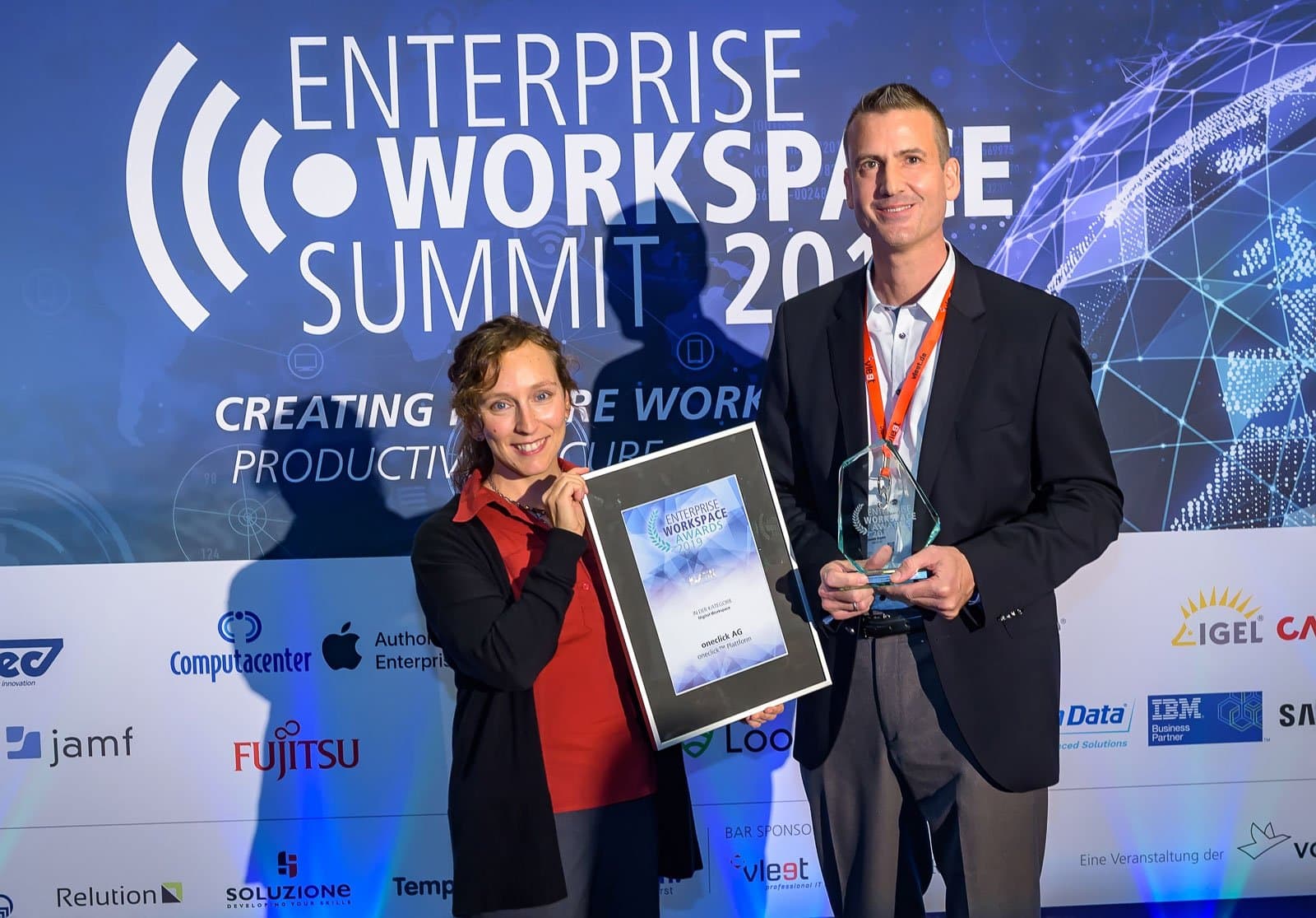 oneclick gewinnt Platin bei den Enterprise Workspace Awards 2019