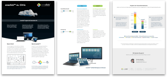 oneclick | Stakeholder Update May 2022: Citrix comparison